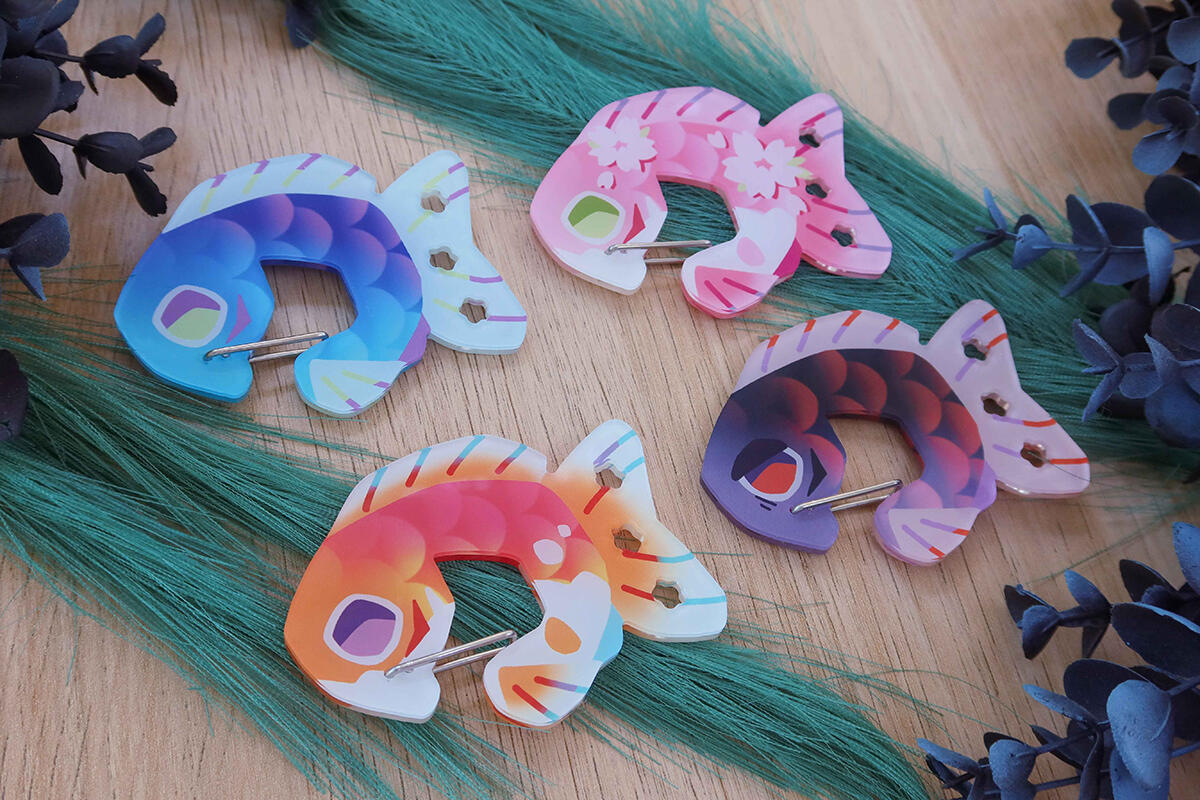 Fish Acrylic Carabiners Fish Acrylic Carabiners