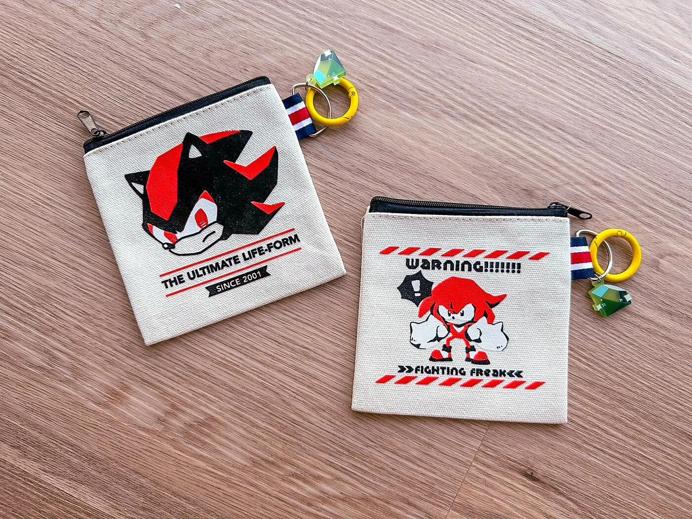 Shadow &amp; Knuckles pouches