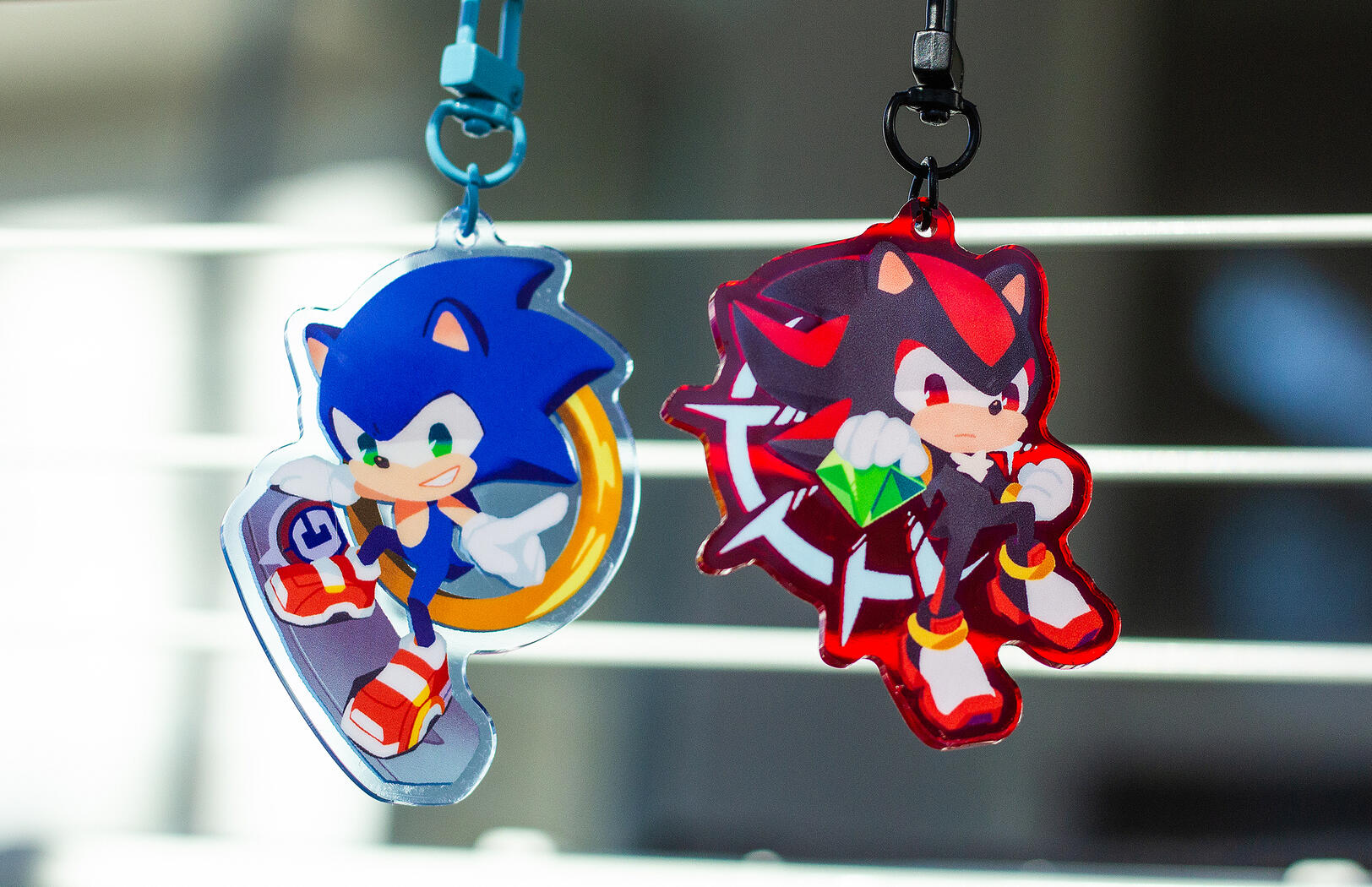 Sonic & Shadow keychains Sonic & Shadow keychains